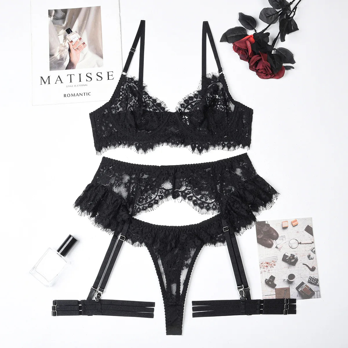 Liana's | 3-piece Lingerie Set